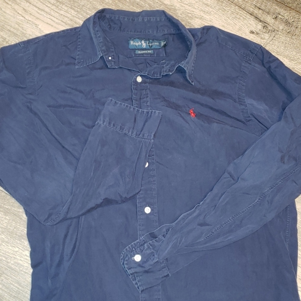 Navy Ralph Lauren Long Sleeve Sz M B29